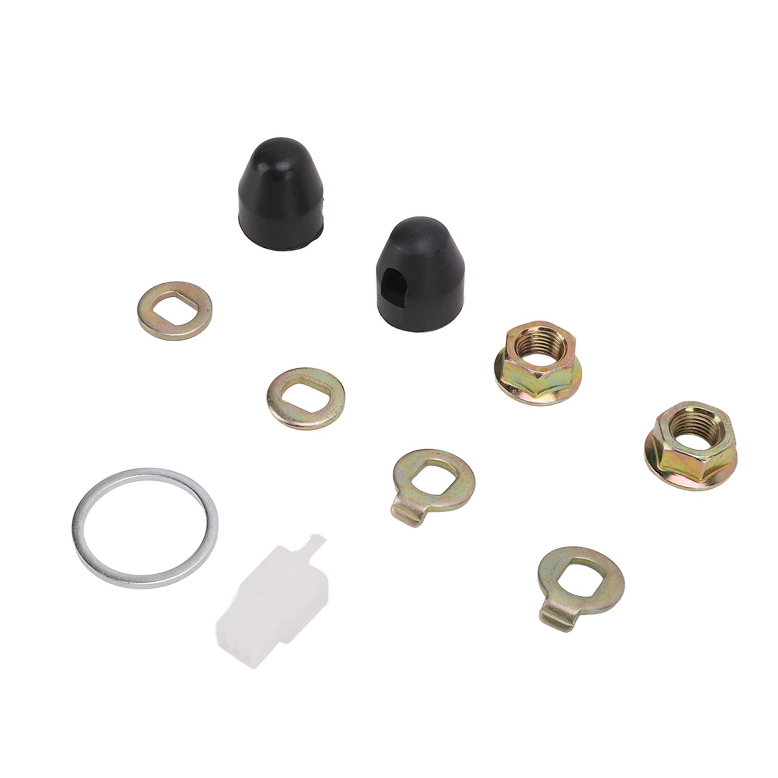 Alomejor M14 Nuts Washer Kit Hub Motor Nuts Kit Steel Hub Motor with 14mm Shaft for Electric Bikes Scooters