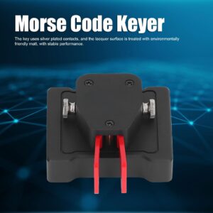 CW Morse Code Keys Double Paddle Morse Code Key 730A Automatic Paddle Key CW Morse Code Keyer for Radio Experiment 3.5 Dual Channel Output Morse Code Keyer Radio