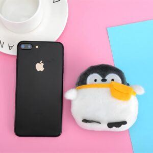 Lefe Liee 2PCS kawaii penguin wallet, novelty kawaii purse mini makeup bag things cute wallet small coin purse accessories, uwu soocute period bags for teen girls small pouches with zipper