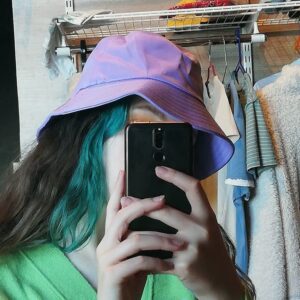 Wheebo Solid Color Bucket Hat for Women Summer Beach Fishmen Hat for Lady Adult Unisex Cotton Cap (A-SC-Lavender)