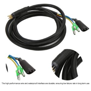 E Bike Motor Conversion & Extension Cable 130cm 9 Pin with Waterproof Connector Copper & Plastic for Electric Bike Black