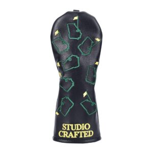 studio crafted augusta georgia golf driver fairway woods hybrid headcover black (hybrid cover)