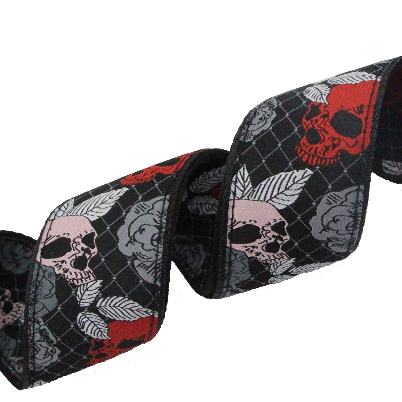 Skull Guitar Strap for Electric/Acoustic Guitar/Bass, Includes 2 Strap Locks + Strap Button, Jacquard Embroidered Guitar Straps