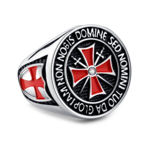 ylwjsp masonic freemason rings cross college jewelry biker crusader gifts cross masonic jewelry masonic gifts motor biker gifts (masonic cross13)