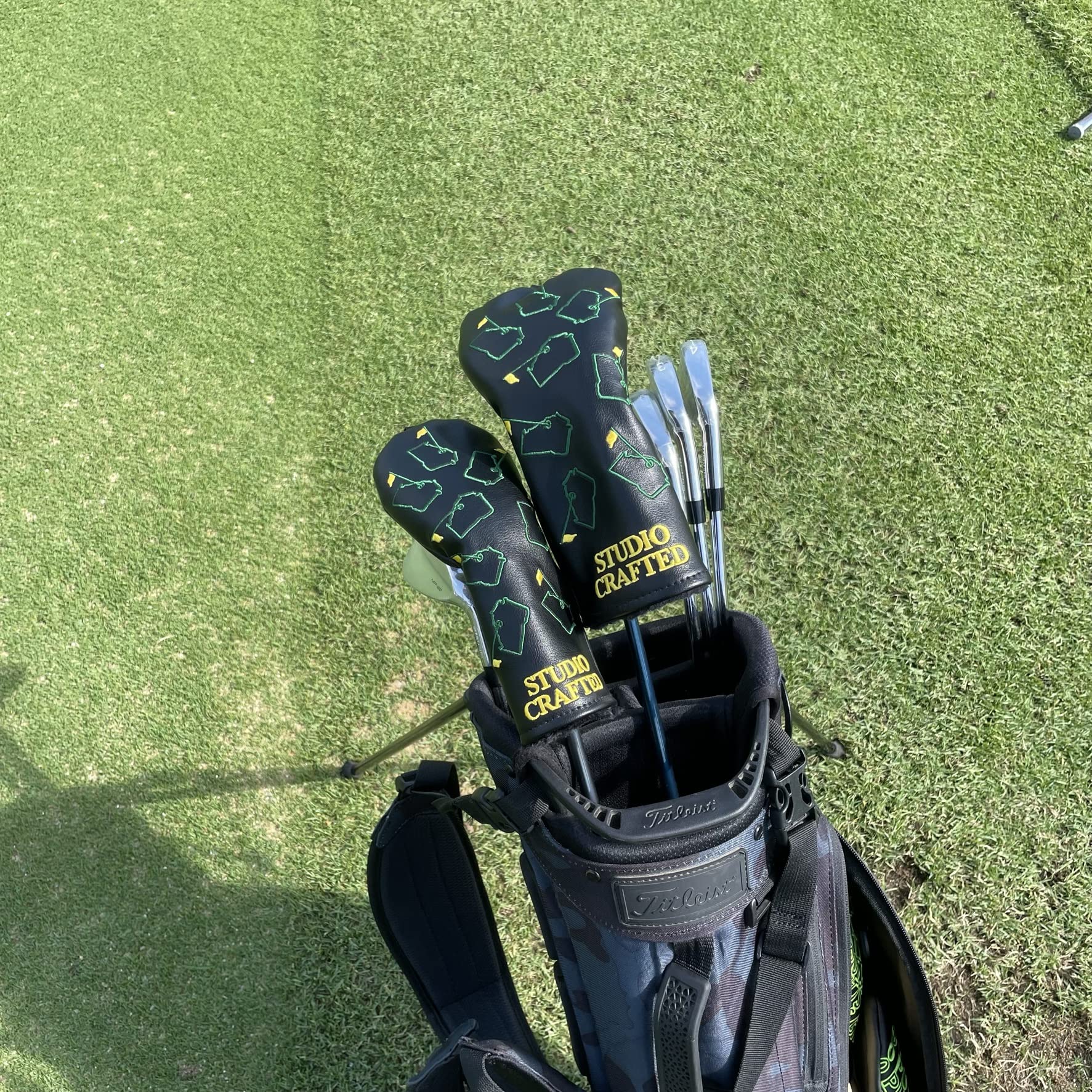 Studio Crafted Augusta Georgia Golf Driver Fairway Woods Hybrid Headcover Black (Fairway Cover)