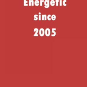 Energetic since 2005: A good notebook gift for who's born in 2005, blank lined notebook journal - 120 pages - 6 x 9 inches