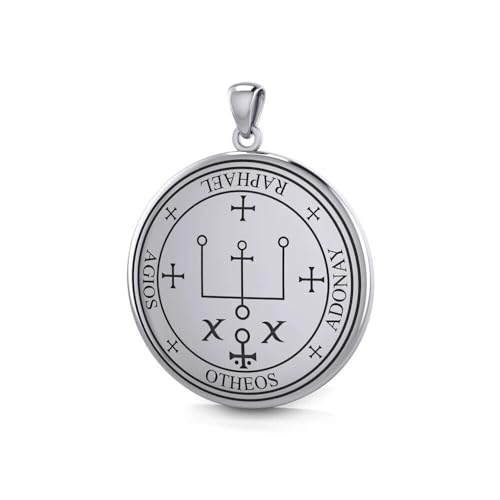 Peter Stone Sigil of the Archangel Raphael 925 Sterling Silver Pendant Jewelry