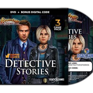 Legacy Games Amazing Hidden Object Games for PC: Detective Stories Vol. 1 (3 Game Pack) - PC DVD with Digital Download Codes