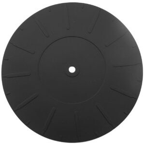 Turntable Platter Mat LQ Industrial 7 inch Silicone Rubber Turntable Slipmat Pad for All LP Vinyl Record Players (TPMSRT-B170-1)