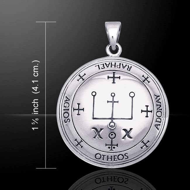 Peter Stone Sigil of the Archangel Raphael 925 Sterling Silver Pendant Jewelry