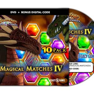 Match-3 Games for PC: Magical Matches Vol. 4, 10 Game DVD Pack + Digital Download Codes (PC)