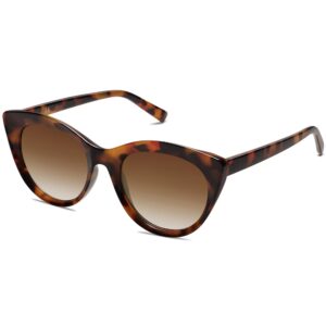 SOJOS Trendy Polarized Sunglasses for Women,Retro Cat Eye Womens Sun Glasses SJ2221 Tortoise Frame Brown Grading Lens