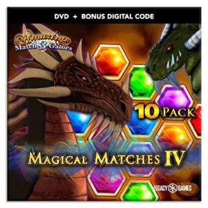 Match-3 Games for PC: Magical Matches Vol. 4, 10 Game DVD Pack + Digital Download Codes (PC)