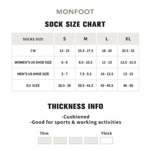 MONFOOT Women's and Men's 10 Pairs Cotton Cushion Ankle Socks Basic, multipack