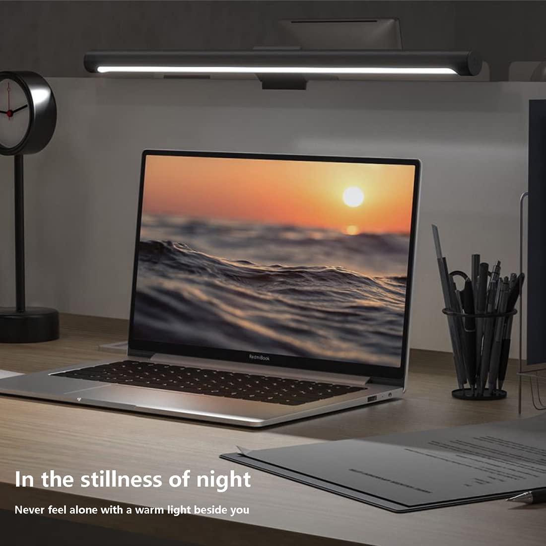 Xiaomi Mi Computer Monitor Light Bar - Wireless Control, Easy Installation, Extra Computer Lighting w/o Taking Desktop Space, No More Glare