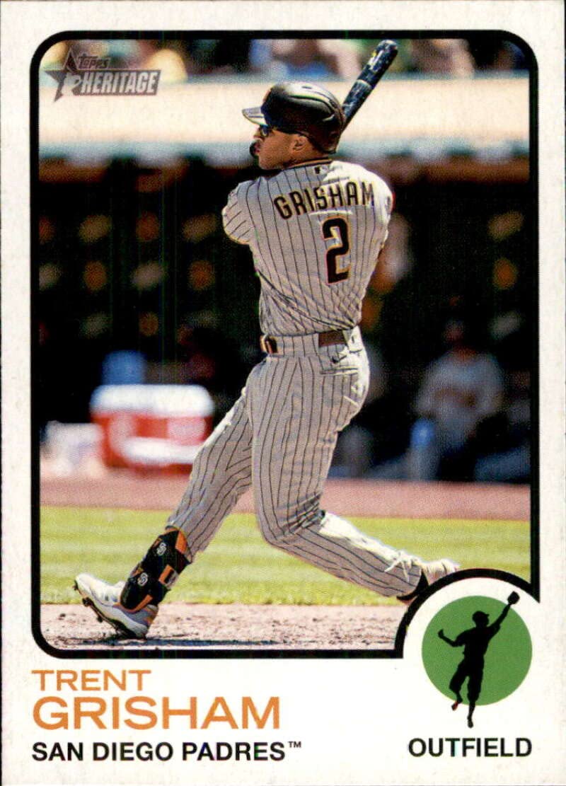 2022 Topps Heritage #190 Trent Grisham San Diego Padres Official MLB Baseball Card in Raw (NM or Better) Condition