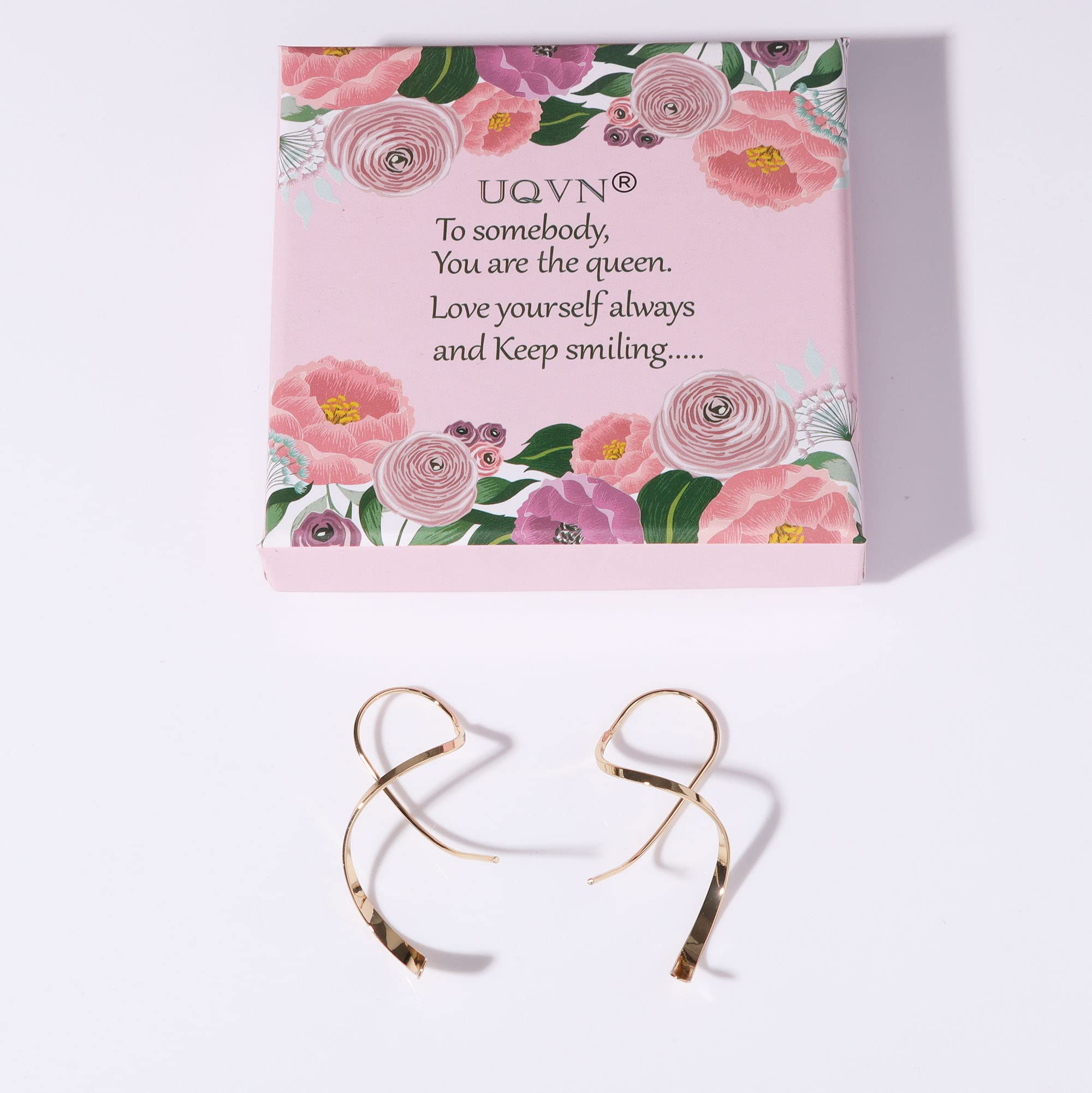 Gold Wire Chic Hoop Earrings for Women Girls