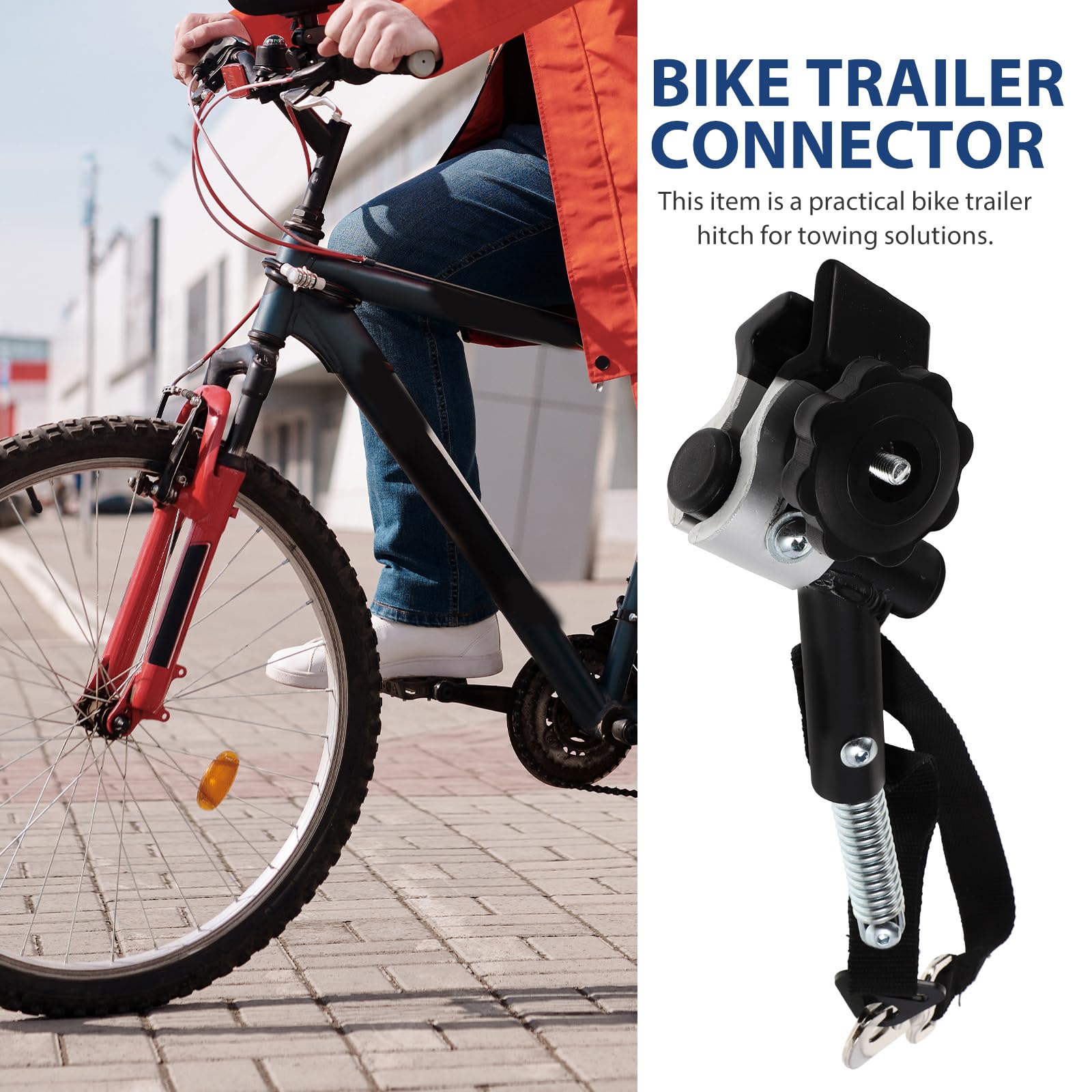 Bike Trailer Hitch Connector Coupler: Universal Quick Release Bicycle Trailer Hitch Adapter Attachment - Cargo Pet Bicycle Trailers Cycling Accessories Replacement