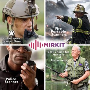 MIRKIT Bundle Get Earpiece Headset Mic for Free! MIRKIT Ham Radio Baofeng UV-5R MK4 8 Watt Max Power + MIRKIT Heavy Duty Baofeng Earpiece Headset Mic