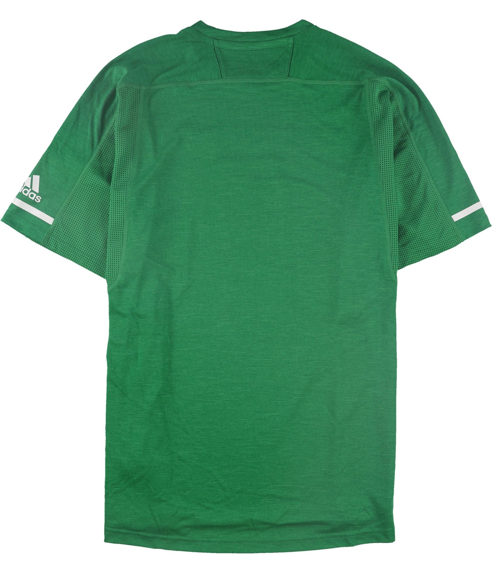 Adidas Mens University of North Dakota Graphic T-Shirt, Green, X-Large