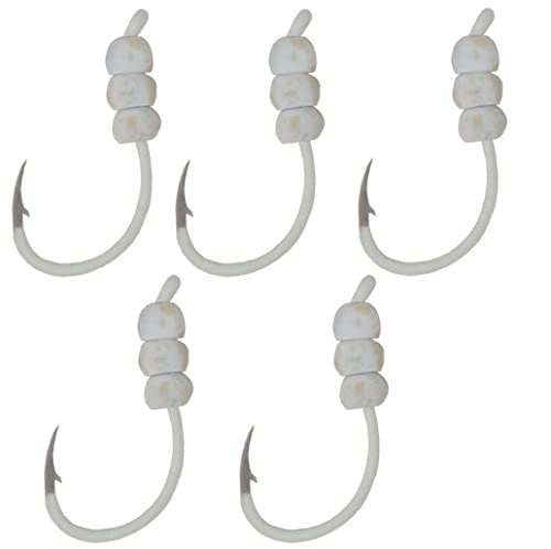 Tooth Shield Tackle Plummeting Hooks Slip Bobber Hooks Walleye Hooks Octopus Hooks (Glow / White)