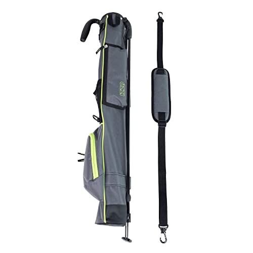 Izzo Golf Sunday Stand Bags - Lightweight Golf Stand Bag Sunday Bag ,Grey/Lime