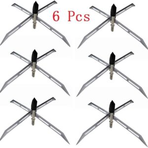 Scoland Shooter Turkey Hunting Broadheads 150 Grain 4” Cutting Dia Archery Arrow Piont 6PK