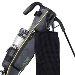 Izzo Golf Sunday Stand Bags - Lightweight Golf Stand Bag Sunday Bag ,Grey/Lime