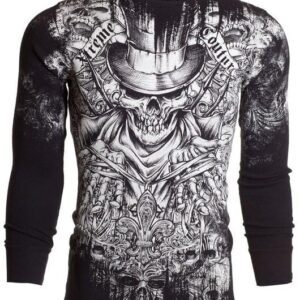 Xtreme Couture by Affliction Men's Thermal Shirt Offering (Black) (S)