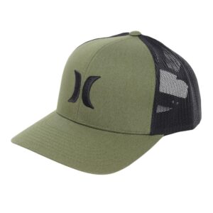 hurley del mar trucker olive canvas one size