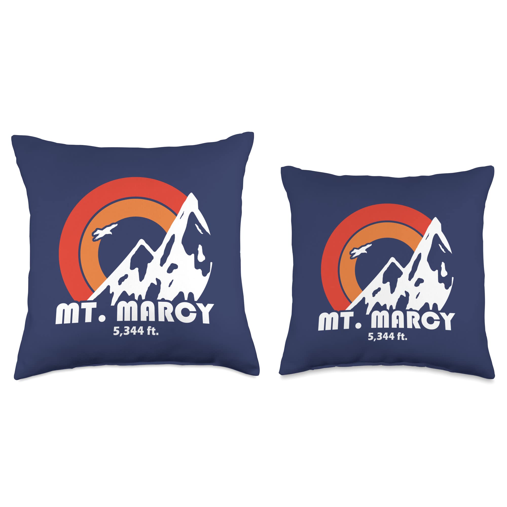 Esskay Designs Mt. Marcy Tees Mt. Marcy New York Sun Eagle Throw Pillow, 16x16, Multicolor