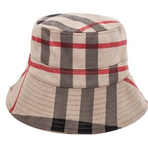 RUINUO Plaid Bucket Hat Women Soft Sun Hat for Spring Summer Autumn Winter Travel Velvet Tartan Packable Bucket Hats Kaki