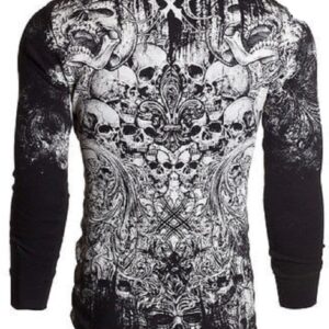 Xtreme Couture by Affliction Men's Thermal Shirt Offering (Black) (S)