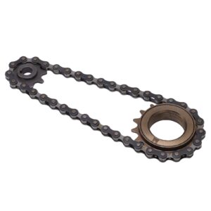 VBESTLIFE Single Speed Freewheel&Chain Lit, 16 Tooth Freewheel 9 Tooth Sprocke 38 Section Chain for Mountain Bike