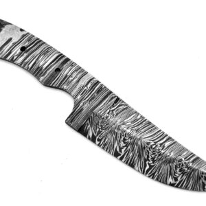 Hand Forged Damascus Steel 9" Hunting Knife Blank Blade for Skinner Knife Making