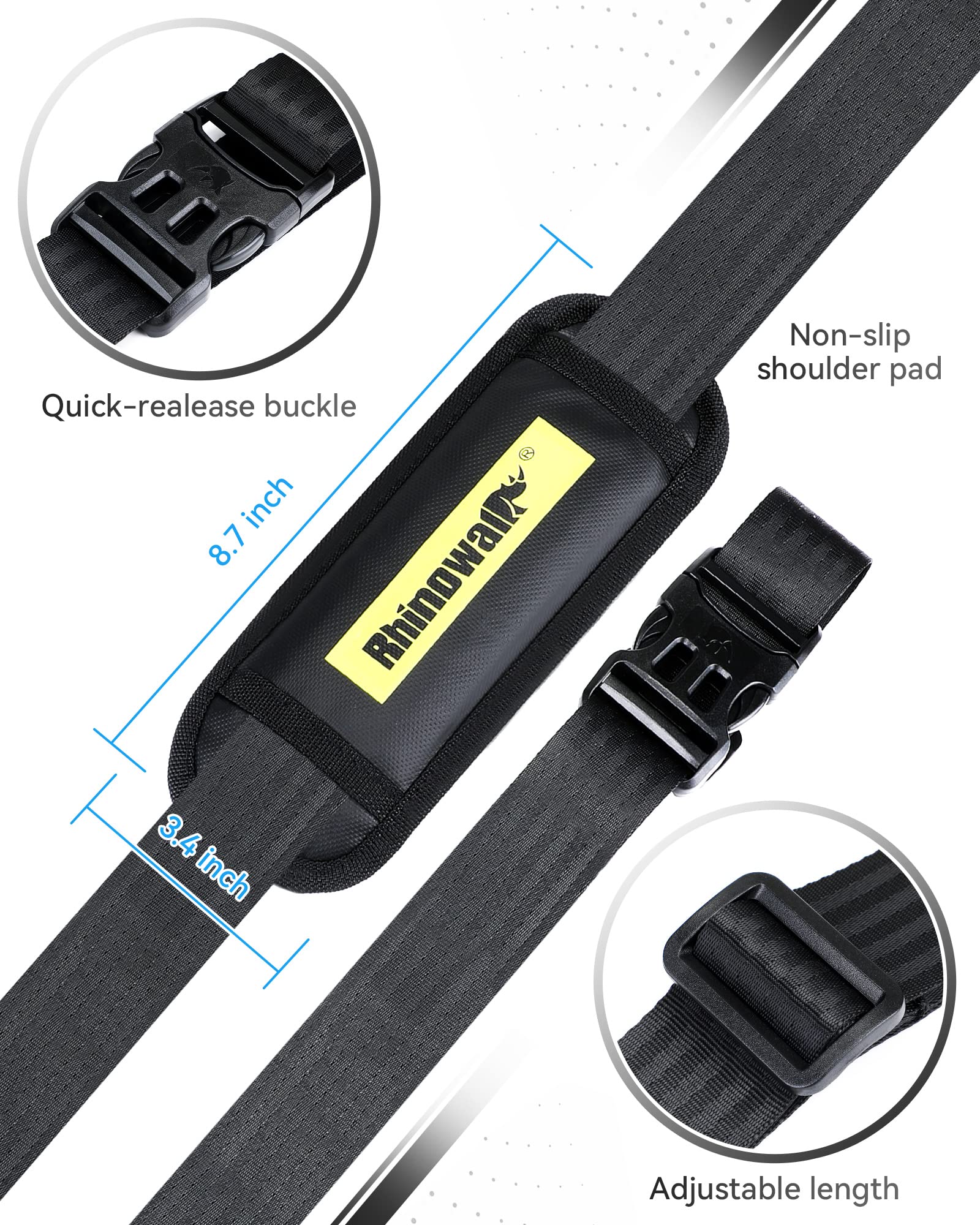 WILDKEN Scooter Shoulder Strap, 71in Carrying Scooter with Adjustable Carrying Strap and Extra-Thick Anti-Slip Shoulder, Scooter Strap for Electric Scooter, Bikes, Balance Bikes, Yoga Mat, Ski Board