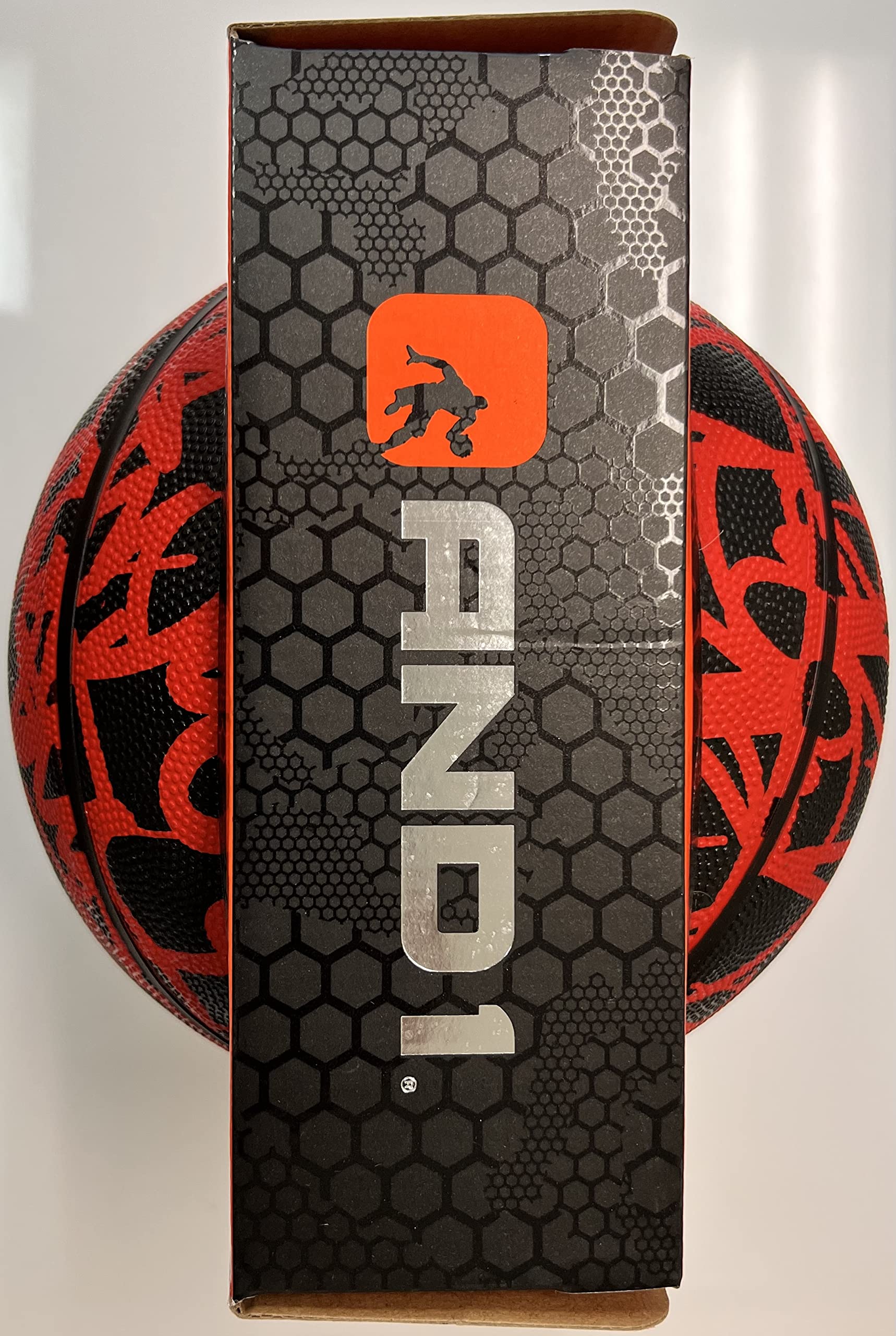 AND1 Fantom Graffiti Rubber Basketball: Official Regulation Size 7 (29.5 inches) Rubber Basketball - Deep Channel Construction Streetball, Made for Indoor Outdoor Basketball Games