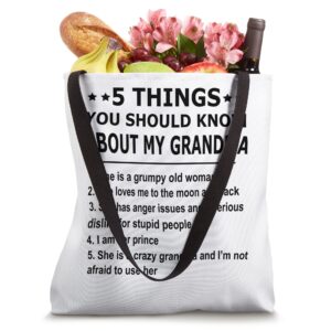 5 Things You Should Know About My Grandma Tote Bag