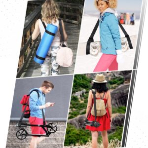 WILDKEN Scooter Shoulder Strap, 71in Carrying Scooter with Adjustable Carrying Strap and Extra-Thick Anti-Slip Shoulder, Scooter Strap for Electric Scooter, Bikes, Balance Bikes, Yoga Mat, Ski Board