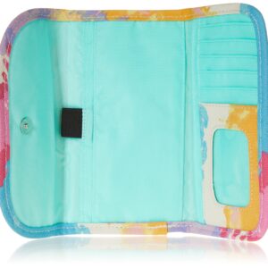 KAVU Big Spender Tri-fold Wallet Clutch Travel Organizer, Beach Tie Dye