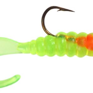 Moose Baits Crappie Jigs, Crappie Baits, Grub Fishing Lures, Curly Tail Worms for Bass Fishing, Crappie Fishing Gear, Soft Plastic Grubs, Curl Tail Grubs, Pink Swimbait with 1/8 oz Jig Heads