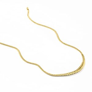 Ross-Simons Italian 14kt Yellow Gold Graduated Cuban-Link Necklace. 18 inches