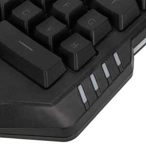 One Handed Keyboard, Plug and Play Wide Compatibility Mini Gaming Keyboard 35 Keys Accurate Control for Dorm for Home for Game