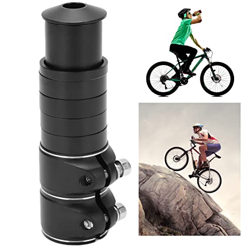 Cosiki Mountain Bike Stem Extender, Portable High Strength Durable Reliable Bike Accessories with Hex Wrench for Mountain Bikes Road Bikes