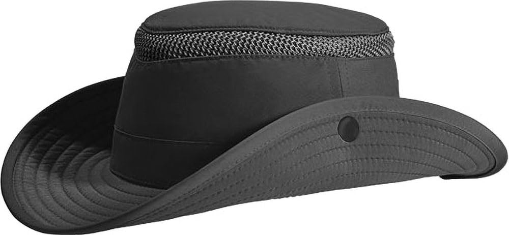 Tilley Airflo Snap-Up Hat - Black/Black 7 1/8