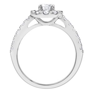 Beyond Brilliance 1.50 Carat Diamond, Prong Set 14K White Gold Round Cut Lab-Grown Diamond Bridal Ring Set (J, VS-SI2) Fine Jewelry for Women| Gift Box Included (SIZE-7)