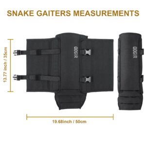 QOGIR Snake Gaiters 3 Pack: Durable Snake Guards for Hunting, Snake Gaiter Leggings for Men & Women, Snake Bite Protection for Lower Legs, Snake Proof Gaiters