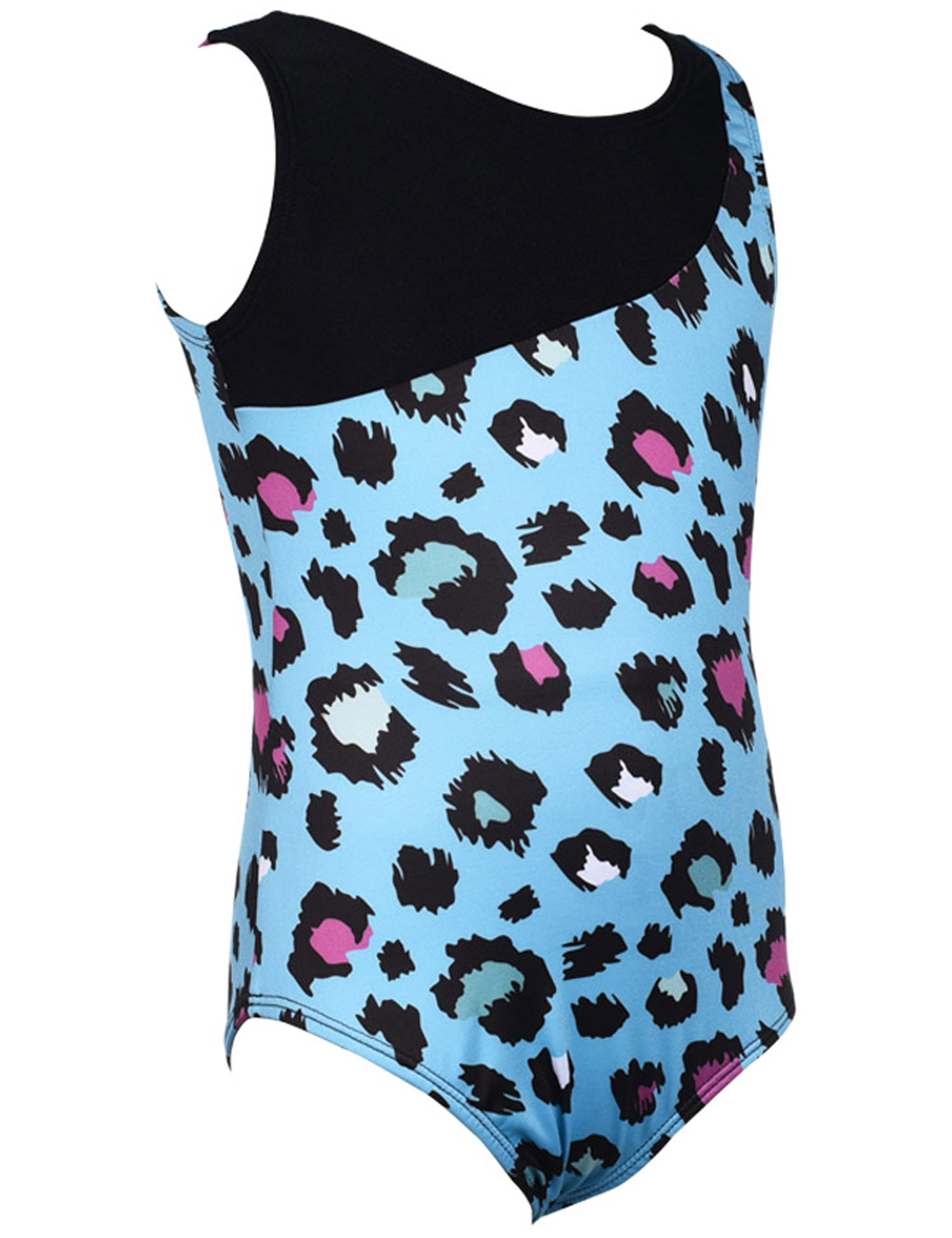 Rosdeer Little Girls' Swimming Gymnastics Blue Leotard Dancewear 6X-7