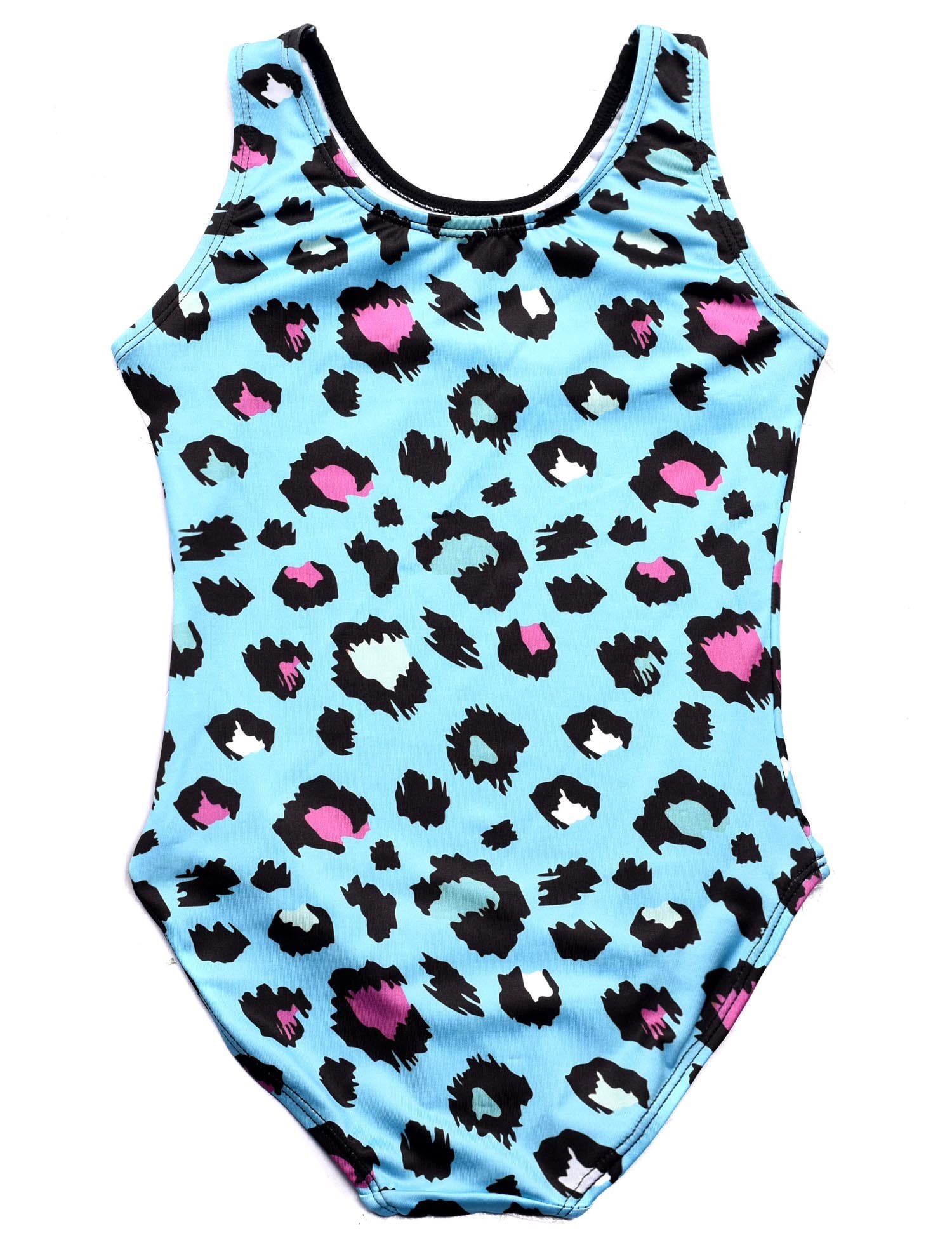 Rosdeer Little Girls' Swimming Gymnastics Blue Leotard Dancewear 6X-7