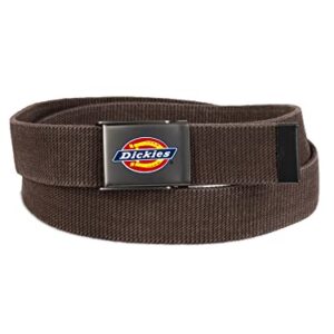 Dickies Men’s Cotton Web Belt with Military Logo Buckle